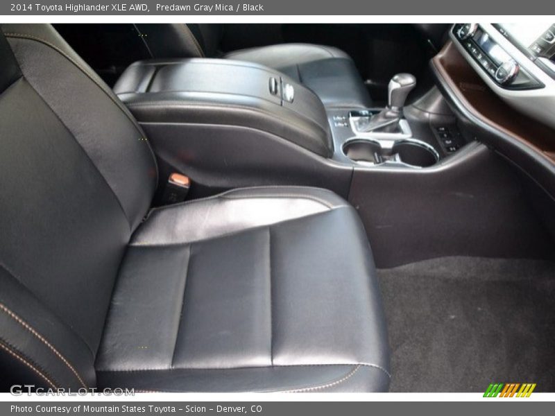 Predawn Gray Mica / Black 2014 Toyota Highlander XLE AWD