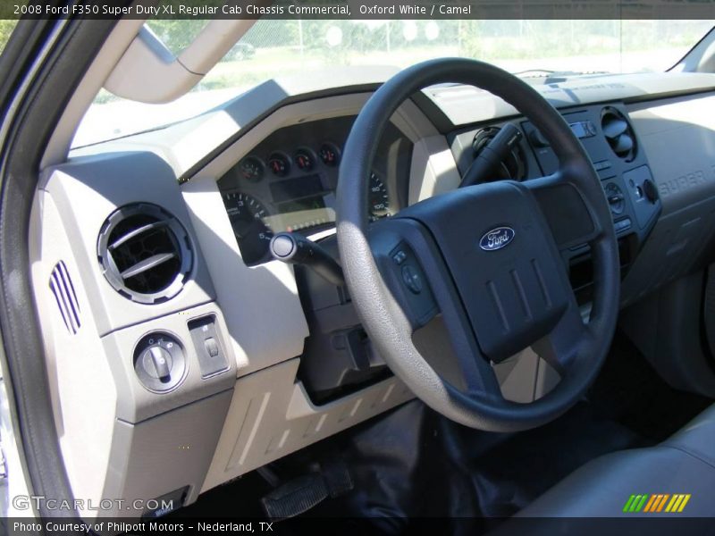Oxford White / Camel 2008 Ford F350 Super Duty XL Regular Cab Chassis Commercial