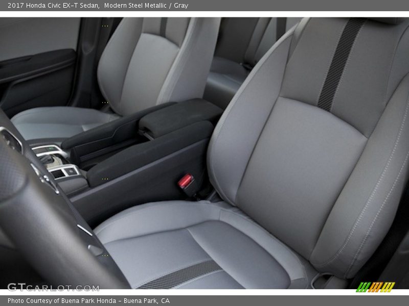 Modern Steel Metallic / Gray 2017 Honda Civic EX-T Sedan