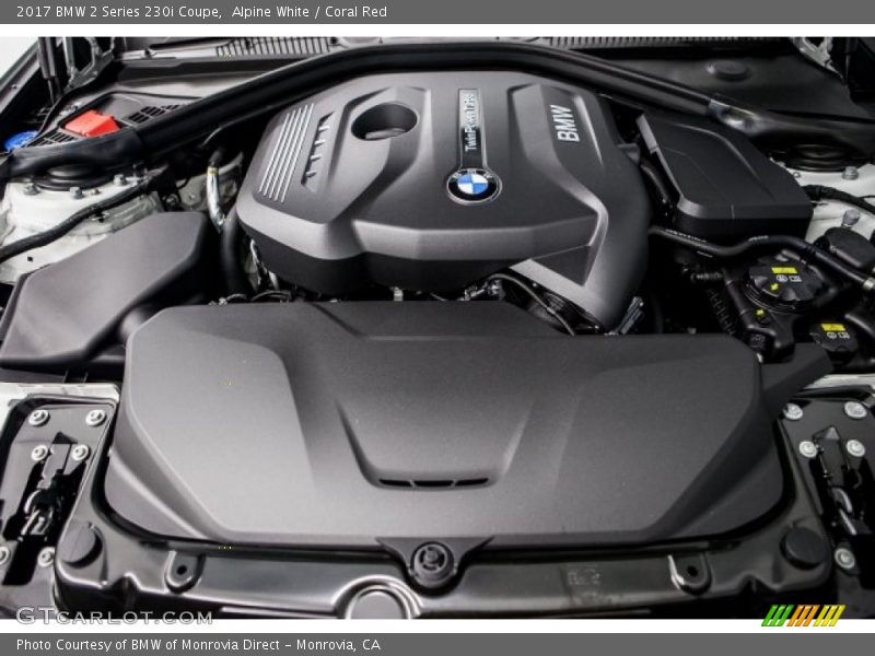 Alpine White / Coral Red 2017 BMW 2 Series 230i Coupe