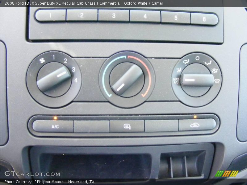 Oxford White / Camel 2008 Ford F350 Super Duty XL Regular Cab Chassis Commercial