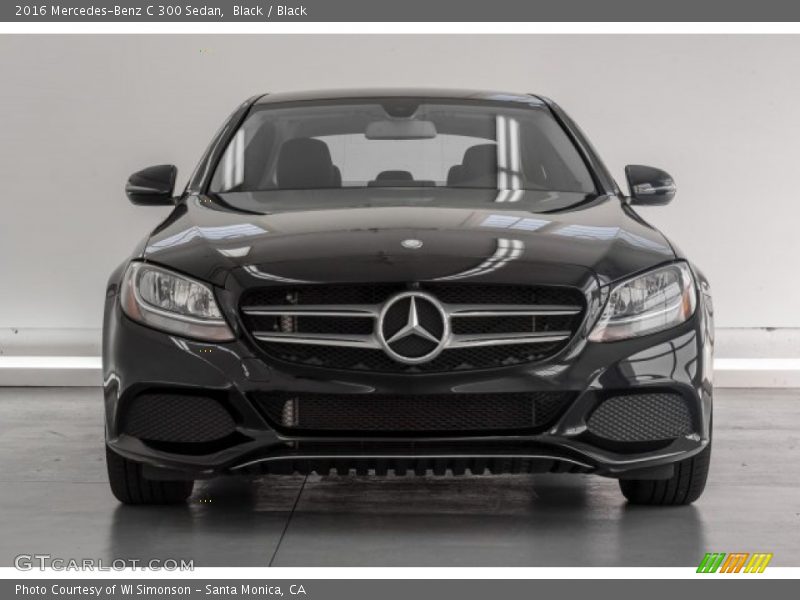 Black / Black 2016 Mercedes-Benz C 300 Sedan