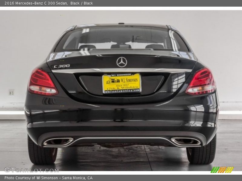 Black / Black 2016 Mercedes-Benz C 300 Sedan
