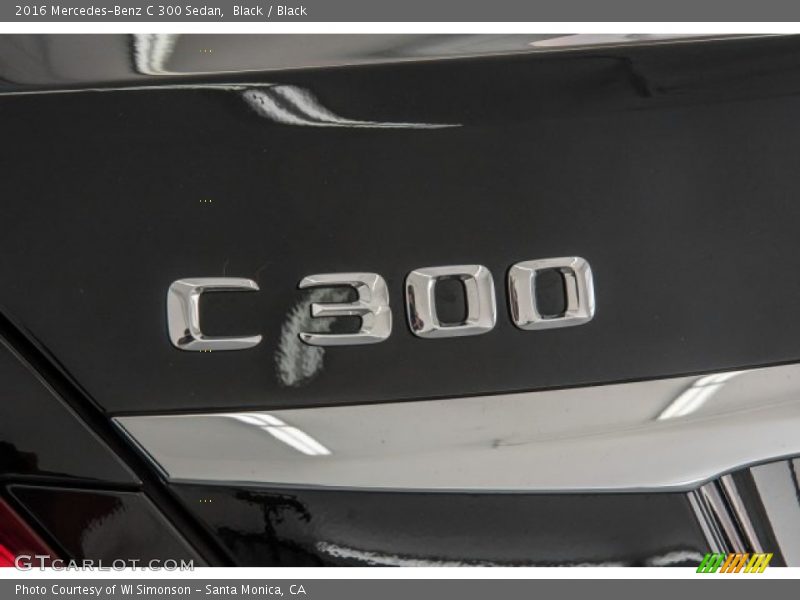 Black / Black 2016 Mercedes-Benz C 300 Sedan