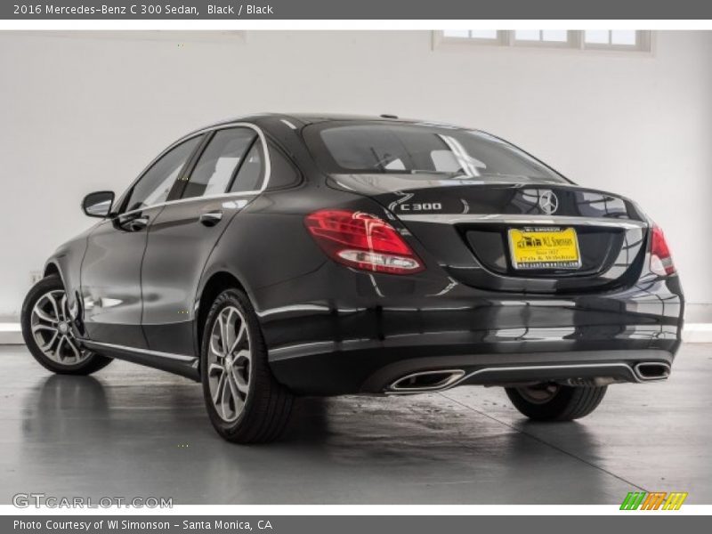 Black / Black 2016 Mercedes-Benz C 300 Sedan