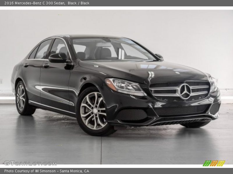 Black / Black 2016 Mercedes-Benz C 300 Sedan