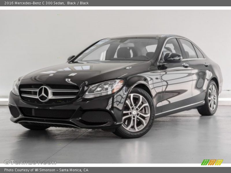 Black / Black 2016 Mercedes-Benz C 300 Sedan