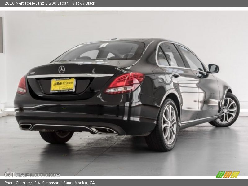 Black / Black 2016 Mercedes-Benz C 300 Sedan