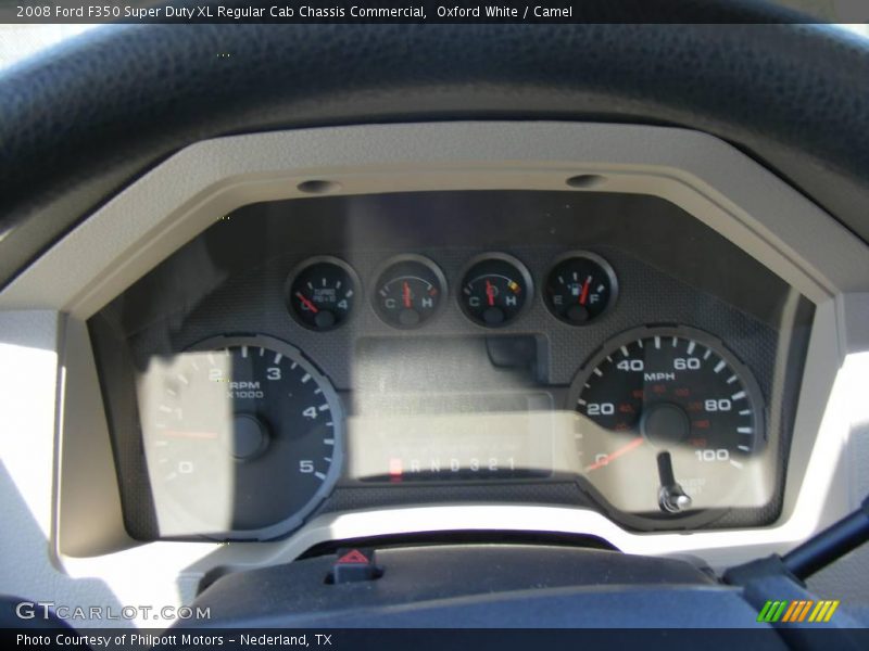 Oxford White / Camel 2008 Ford F350 Super Duty XL Regular Cab Chassis Commercial