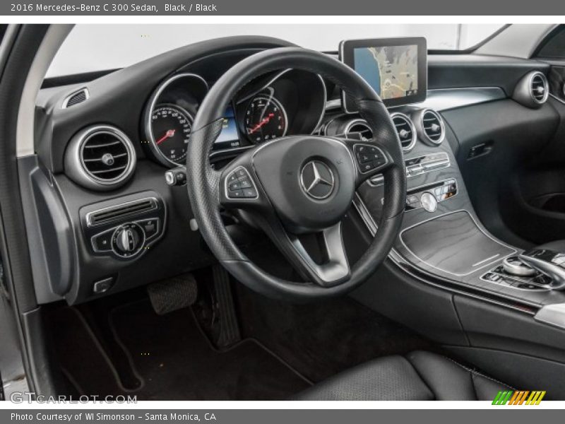 Black / Black 2016 Mercedes-Benz C 300 Sedan