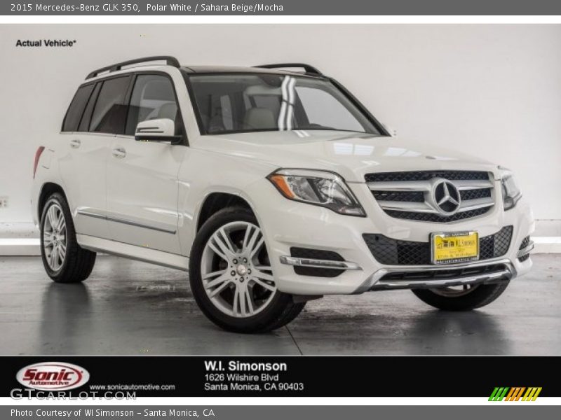 Polar White / Sahara Beige/Mocha 2015 Mercedes-Benz GLK 350