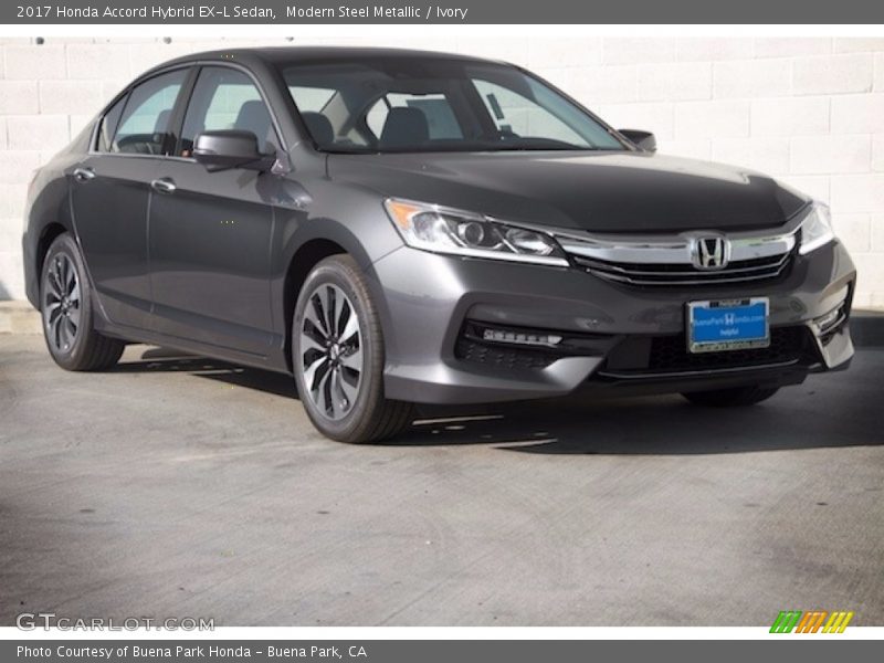 Modern Steel Metallic / Ivory 2017 Honda Accord Hybrid EX-L Sedan