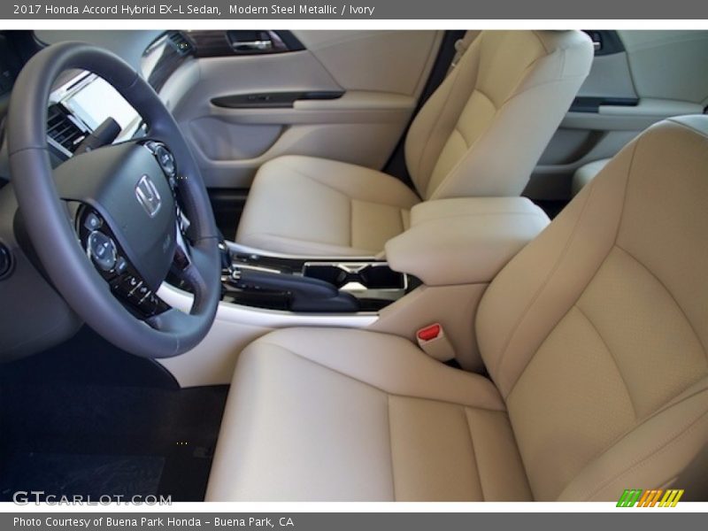 Modern Steel Metallic / Ivory 2017 Honda Accord Hybrid EX-L Sedan