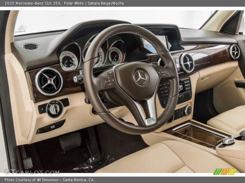 Polar White / Sahara Beige/Mocha 2015 Mercedes-Benz GLK 350