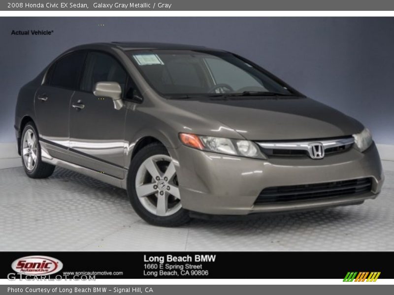 Galaxy Gray Metallic / Gray 2008 Honda Civic EX Sedan
