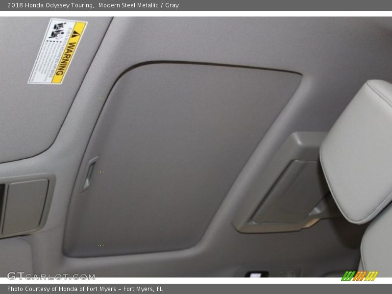 Modern Steel Metallic / Gray 2018 Honda Odyssey Touring
