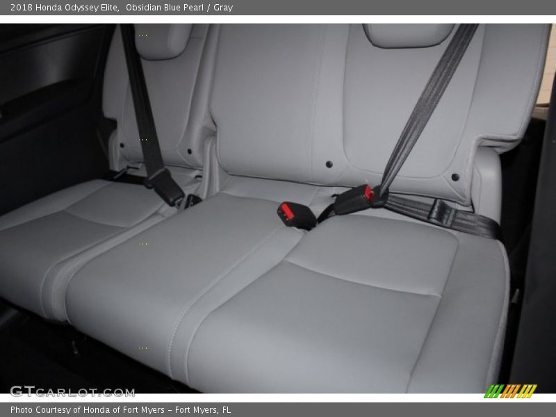 Obsidian Blue Pearl / Gray 2018 Honda Odyssey Elite