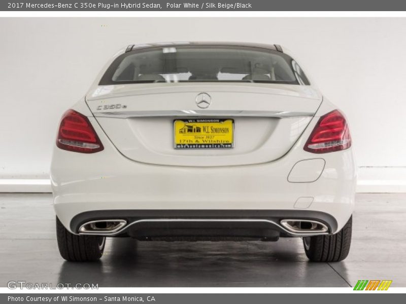 Polar White / Silk Beige/Black 2017 Mercedes-Benz C 350e Plug-in Hybrid Sedan