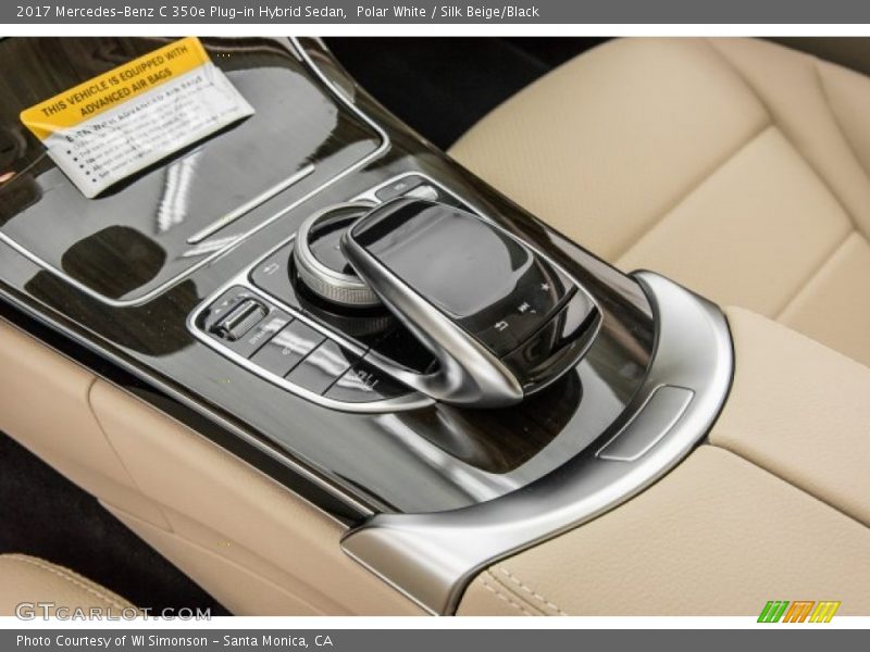 Polar White / Silk Beige/Black 2017 Mercedes-Benz C 350e Plug-in Hybrid Sedan