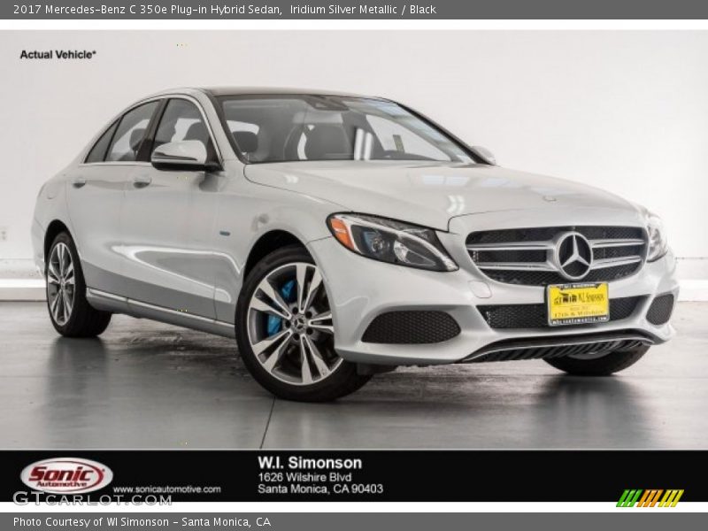 Iridium Silver Metallic / Black 2017 Mercedes-Benz C 350e Plug-in Hybrid Sedan