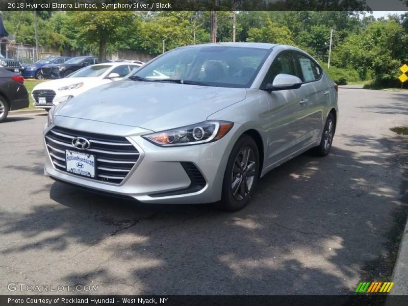 Symphony Silver / Black 2018 Hyundai Elantra Limited