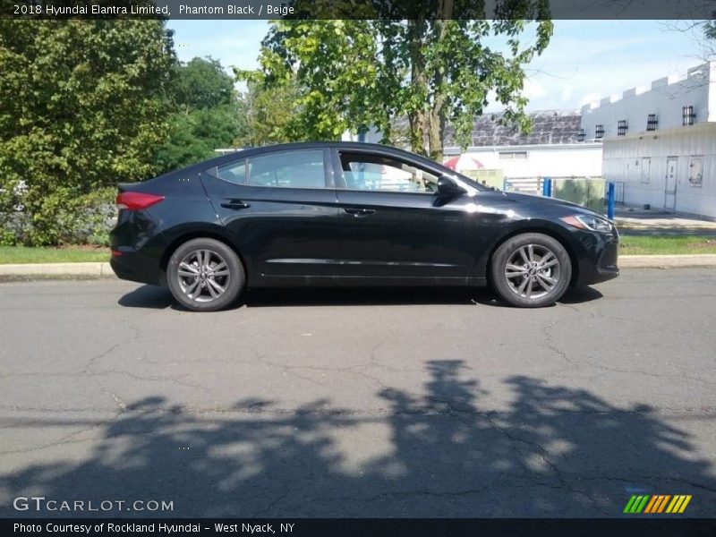 Phantom Black / Beige 2018 Hyundai Elantra Limited