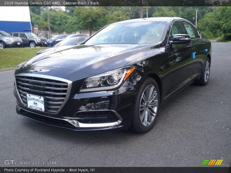 Caspian Black / Black 2018 Hyundai Genesis G80 AWD