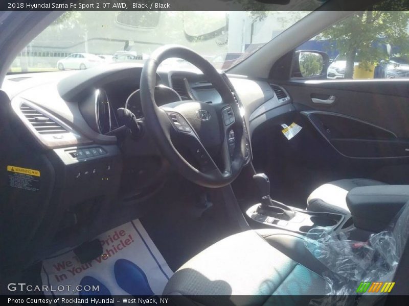 Black / Black 2018 Hyundai Santa Fe Sport 2.0T AWD
