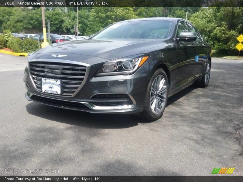Himalayan Gray / Black 2018 Hyundai Genesis G80 AWD