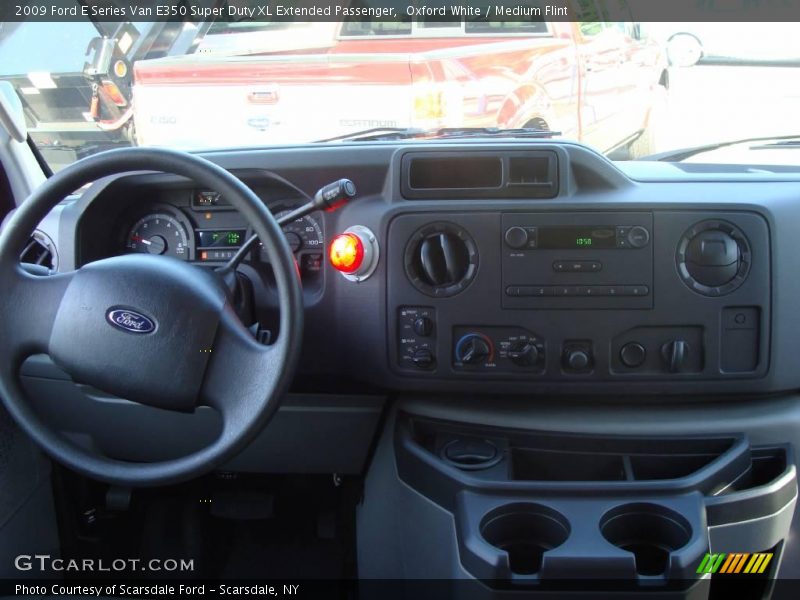 Oxford White / Medium Flint 2009 Ford E Series Van E350 Super Duty XL Extended Passenger
