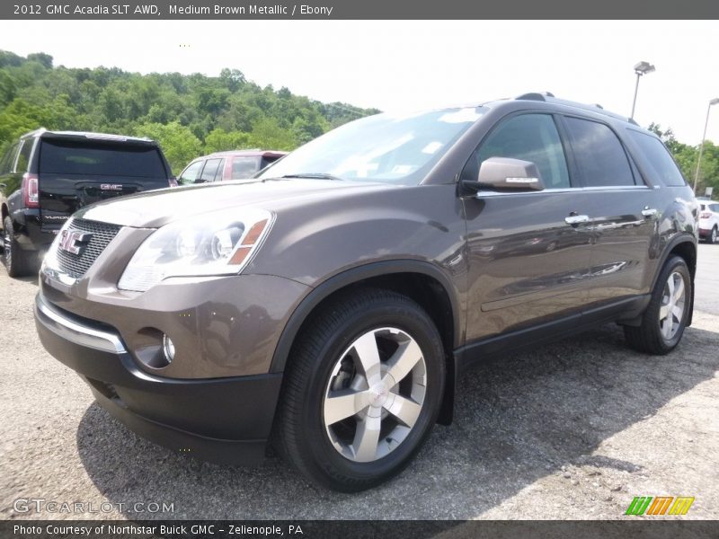 Medium Brown Metallic / Ebony 2012 GMC Acadia SLT AWD