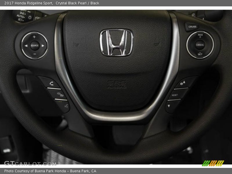 Crystal Black Pearl / Black 2017 Honda Ridgeline Sport