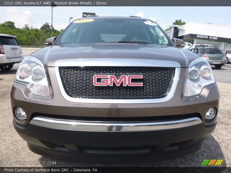 Medium Brown Metallic / Ebony 2012 GMC Acadia SLT AWD