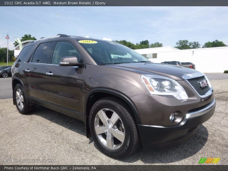 Medium Brown Metallic / Ebony 2012 GMC Acadia SLT AWD