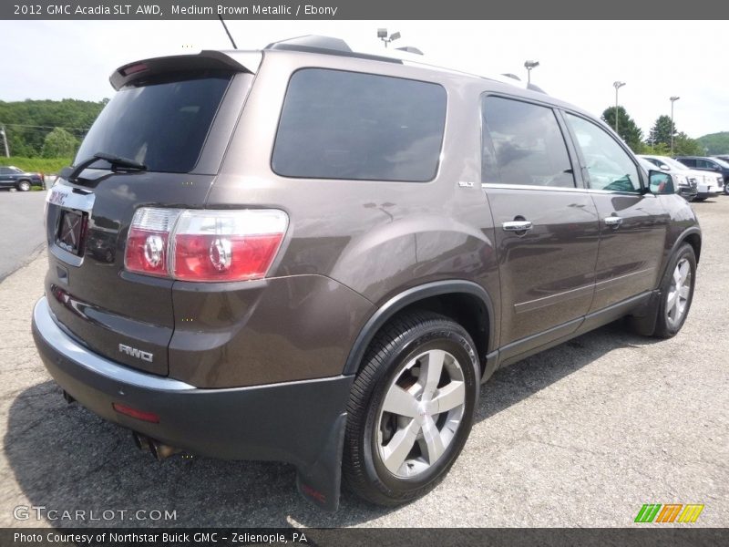 Medium Brown Metallic / Ebony 2012 GMC Acadia SLT AWD