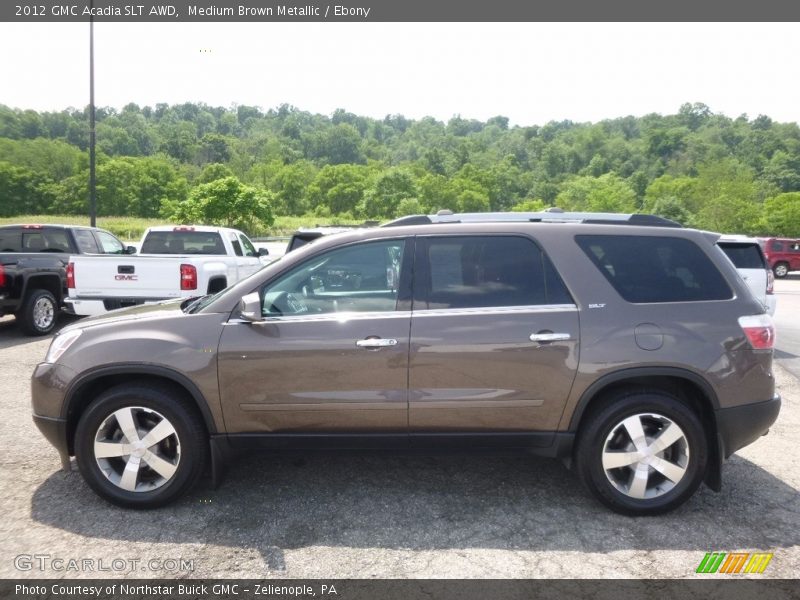 Medium Brown Metallic / Ebony 2012 GMC Acadia SLT AWD