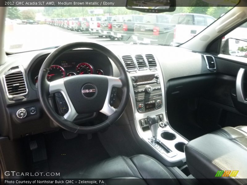 Medium Brown Metallic / Ebony 2012 GMC Acadia SLT AWD