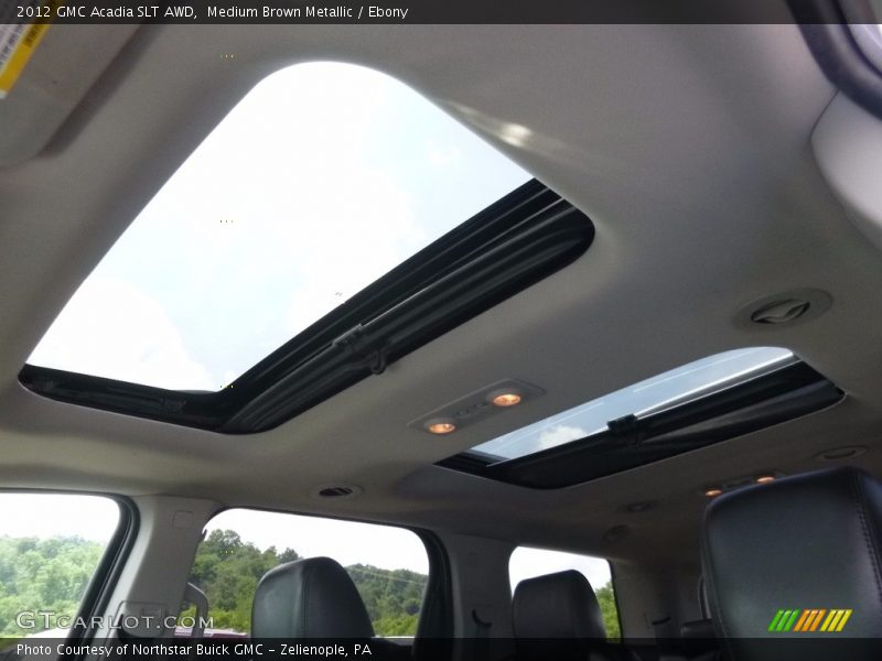 Medium Brown Metallic / Ebony 2012 GMC Acadia SLT AWD