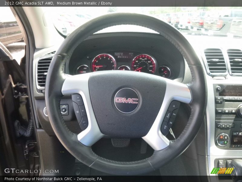 Medium Brown Metallic / Ebony 2012 GMC Acadia SLT AWD