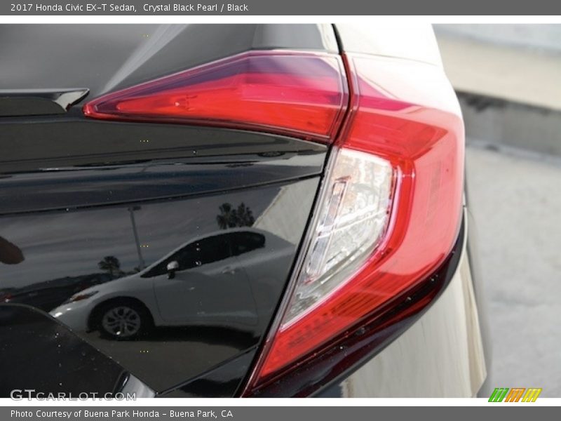 Crystal Black Pearl / Black 2017 Honda Civic EX-T Sedan