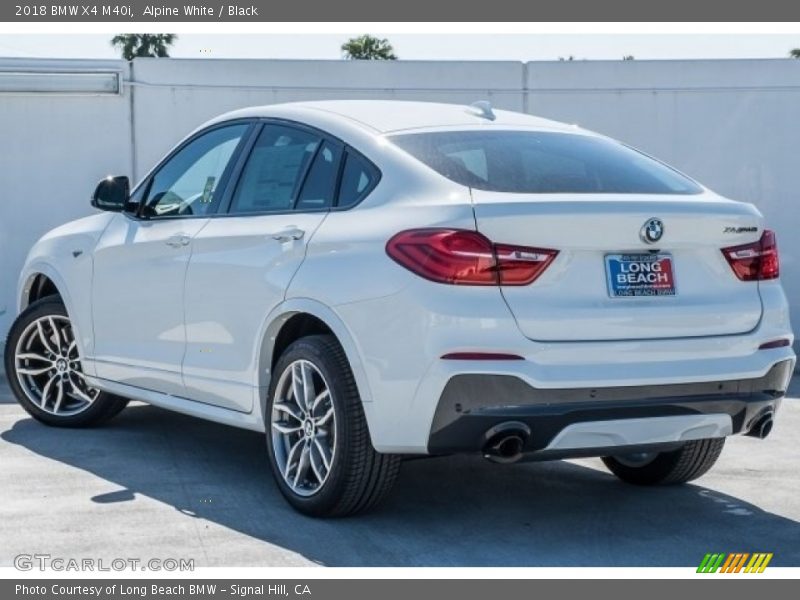 Alpine White / Black 2018 BMW X4 M40i