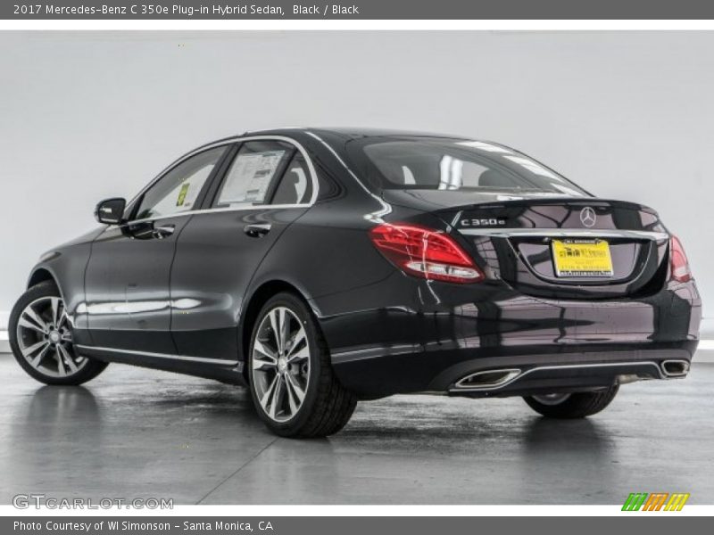Black / Black 2017 Mercedes-Benz C 350e Plug-in Hybrid Sedan
