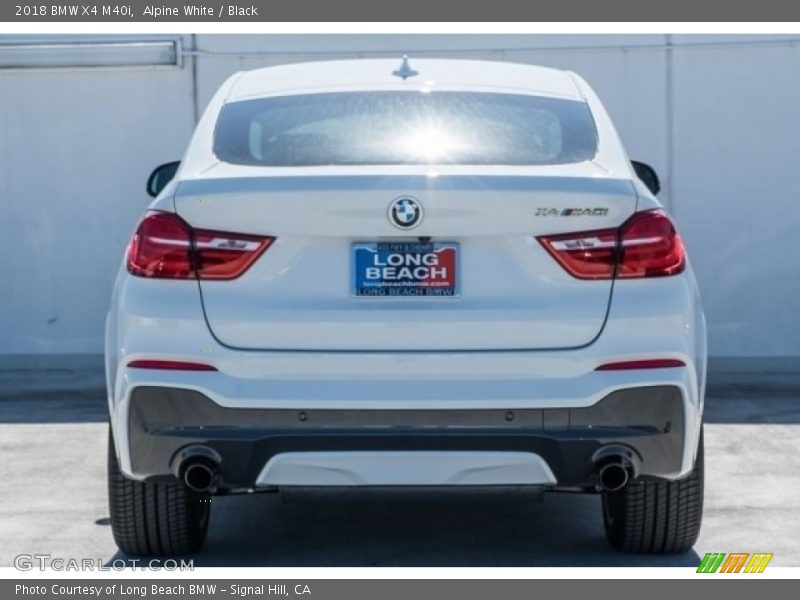 Alpine White / Black 2018 BMW X4 M40i