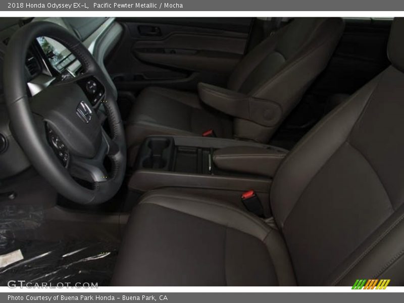 Pacific Pewter Metallic / Mocha 2018 Honda Odyssey EX-L