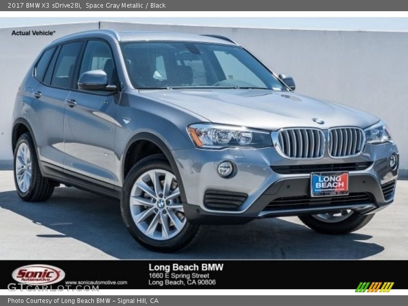 Space Gray Metallic / Black 2017 BMW X3 sDrive28i
