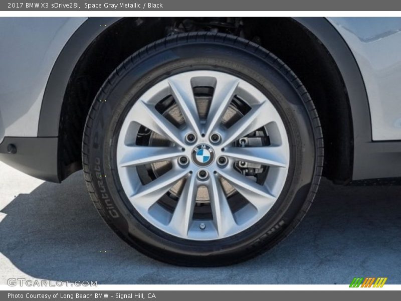 Space Gray Metallic / Black 2017 BMW X3 sDrive28i