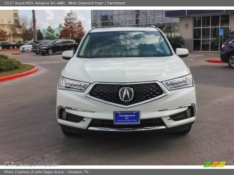 White Diamond Pearl / Parchment 2017 Acura MDX Advance SH-AWD