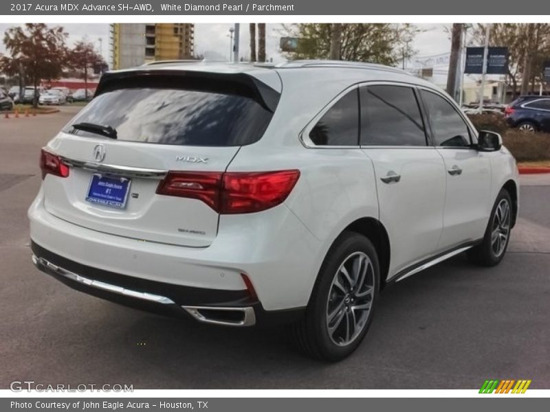 White Diamond Pearl / Parchment 2017 Acura MDX Advance SH-AWD