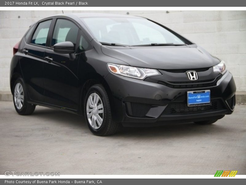 Crystal Black Pearl / Black 2017 Honda Fit LX