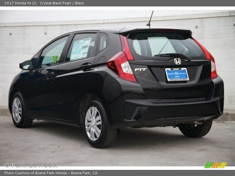 Crystal Black Pearl / Black 2017 Honda Fit LX